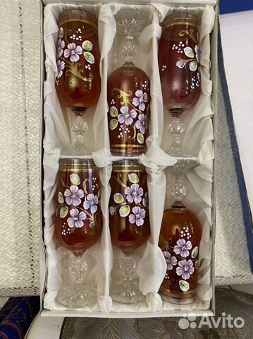 Бокалы с лепкой