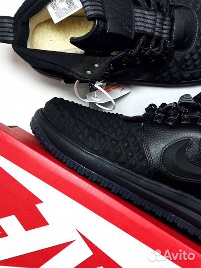 Ботинки зимние nike lunar force 1 натуральный мех