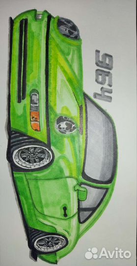 Рисунок Porsche 964