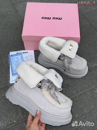 Ботинки зимние женские MIU MIU