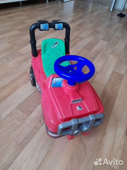 Детская Машинка-каталка с рулем без палки
