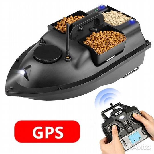 Карповый прикормочный кораблик с GPS