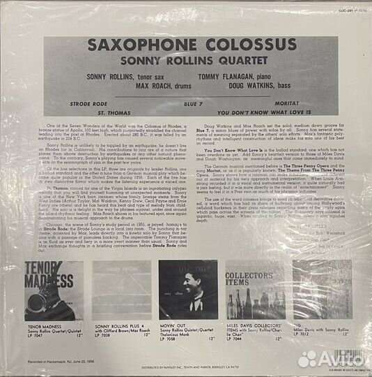 Виниловая пластинка Sonny Rollins LP