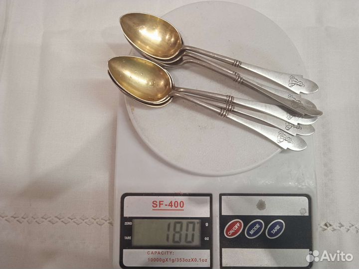 Набор Ложки чайные серебро 84