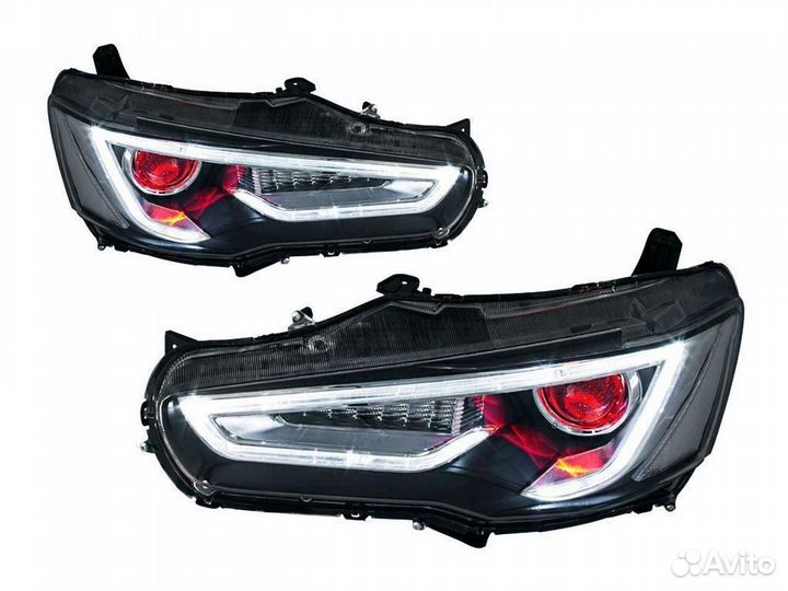 Mitsubishi Lancer X Фары тюнинг Demon eyes Z9SK5