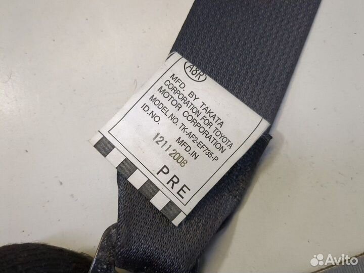 Ремень безопасности Toyota Corolla E15, 2008