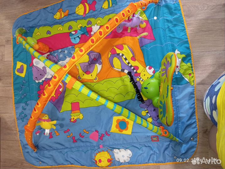 Развивающий коврик tiny love зоосад