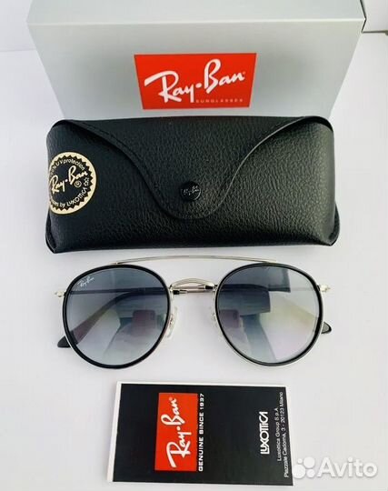 Солнцезащитные очки ray ban roud double bridge