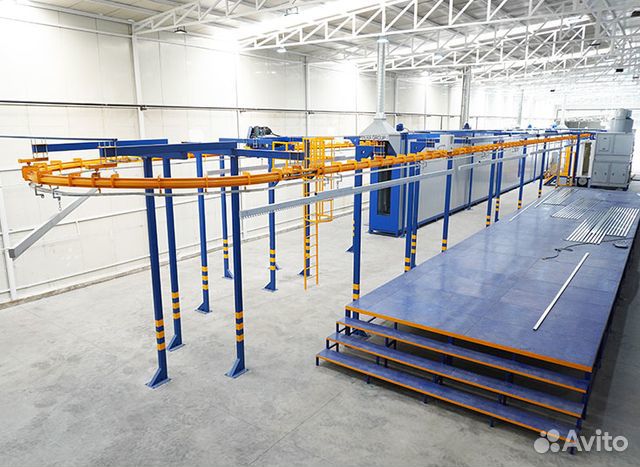 Линия порошковой окраски автоматическая