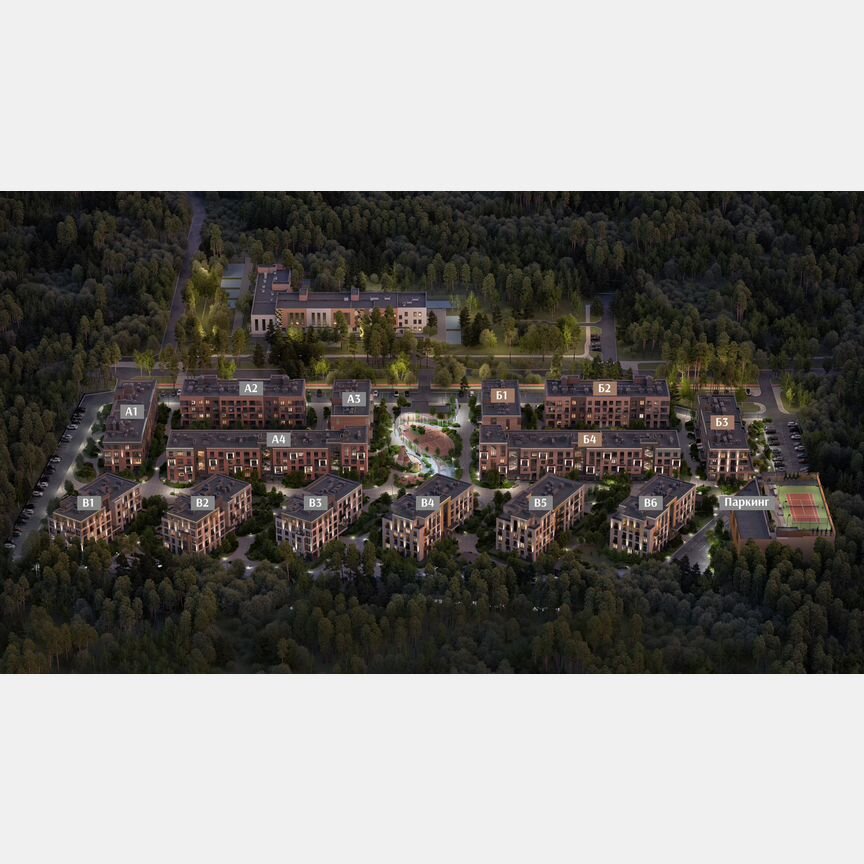 1-к. квартира, 41,1 м², 4/4 эт.