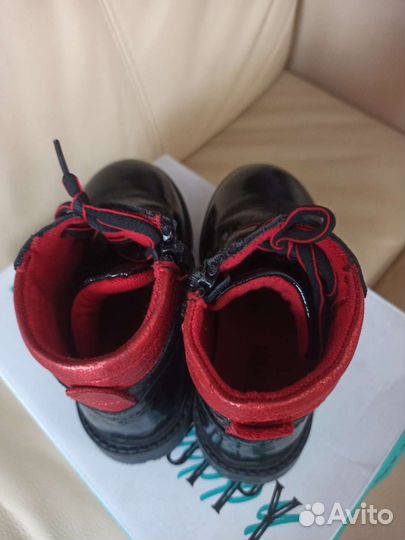 Кожаные ботинки