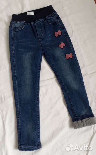 Брюки -джинсы утепленные