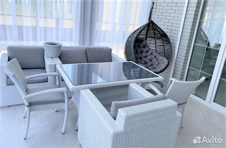 Садовая плетеная мебель для дома и дачи (ротанг)