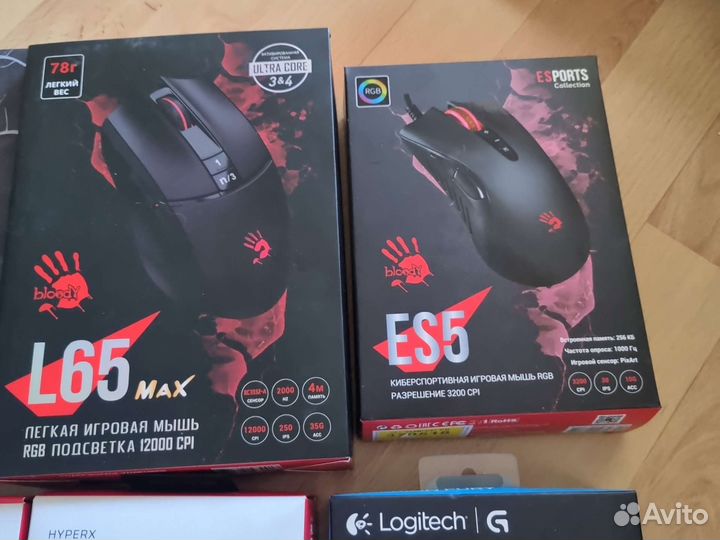 Игровые мыши hyperx Logitech bloody