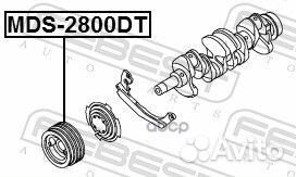 Шкив коленвала 4m40 MDS-2800DT Febest