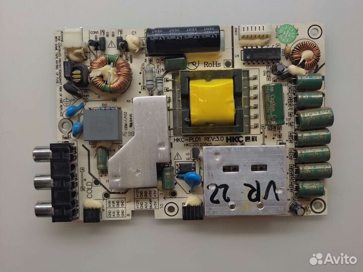 VR LT-22L08V экран, материнка и блок питания