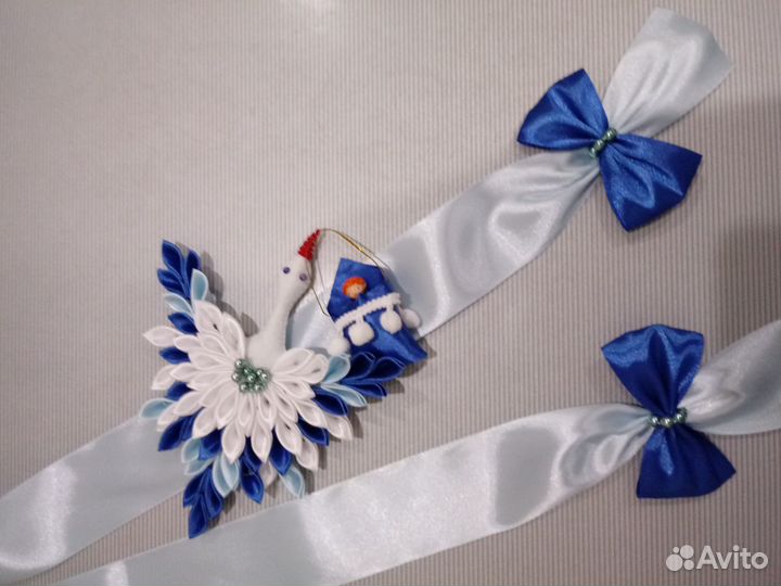 Банты на выписку из роддома