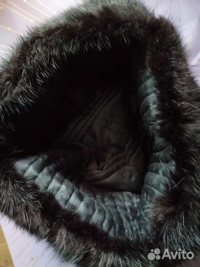 Норковая шапка мужская ушанка