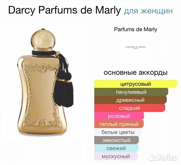 Духи Darcy Parfums de Marly 75мл