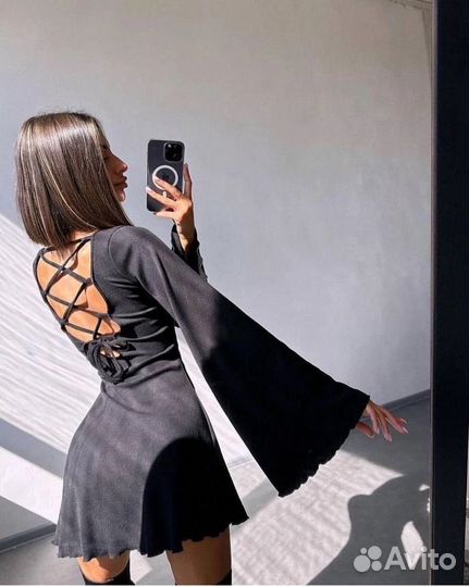 Платье трикотажное женское