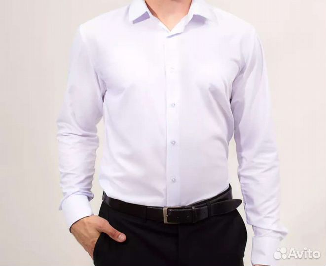 Рубашка мужская белая 52