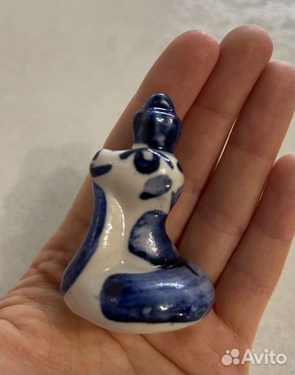 Фигурка гжель змейка Символ года