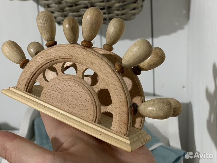 Деревянная салфетница в морском стиле Декор