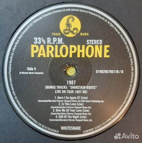Винил Whitesnake – 1987 (2LP)