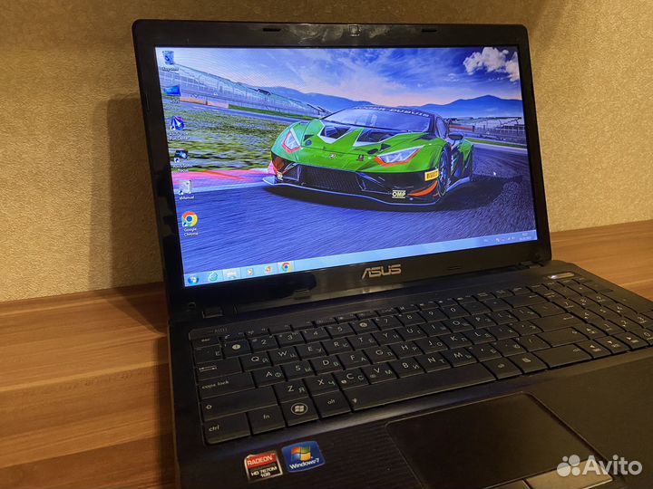 Офисный Ноутбук Asus/AMD/4gb/2Видеокарты/HDD 320gb