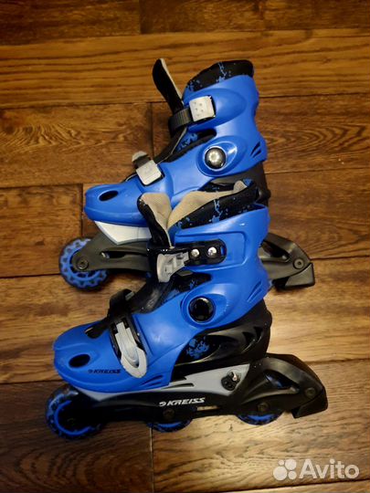 Коньки роликовые детские регулируемые 30-33