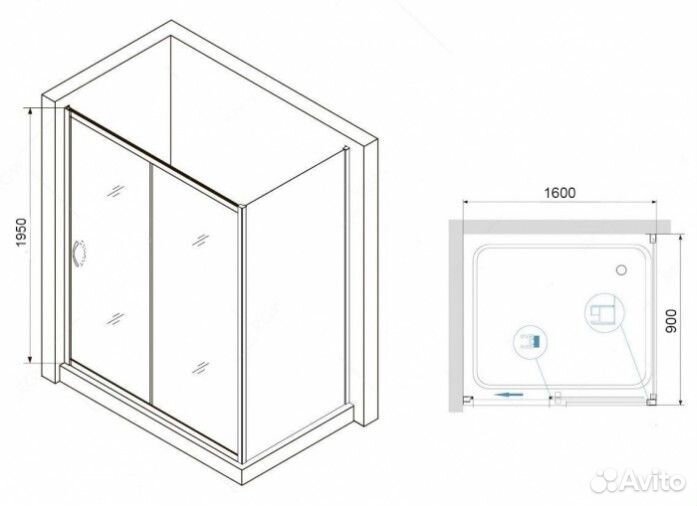 Душевой уголок RGW Passage PA-76-1B 160x90