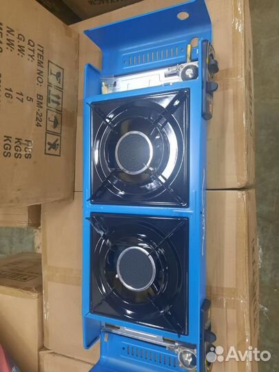 Портативная 2-ухконфорочная газовая плита 