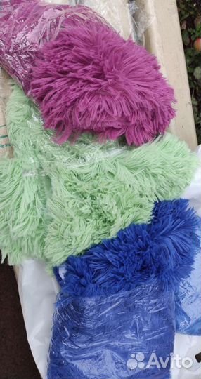 Подушки пушистые с длинным ворсом 50*50