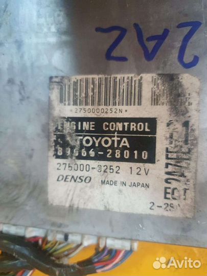 Блок управления двигателем двс 2.4 2azfe 2AZ FE to