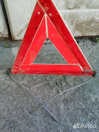 Знак аварийной остановки (металлический)