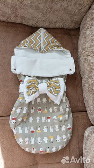 Конверт на выписку из роддома летний