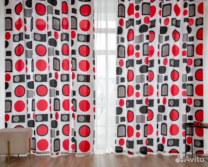 Комплект Шторы с тюлью Киян 480x270 Вуаль 300x270