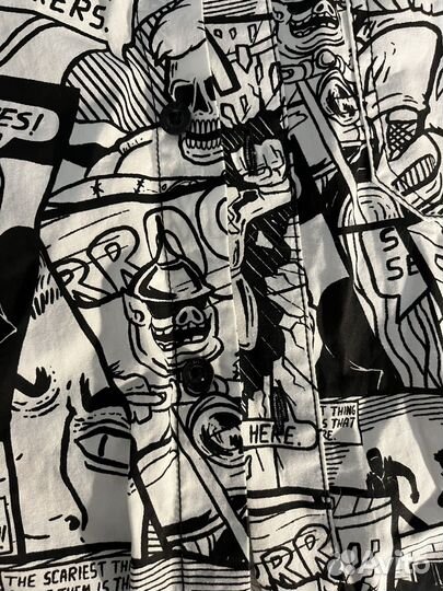 Рубашка с коротким рукавом cropp с комиксами