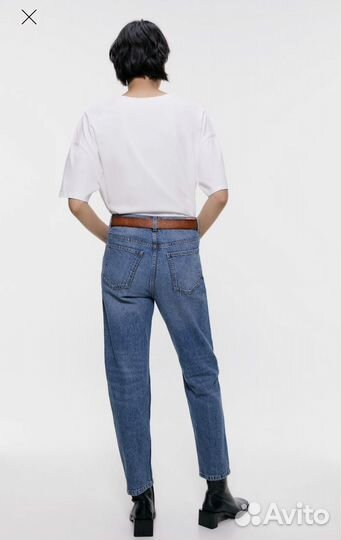 Джинсы Zara mom fit 38 женские