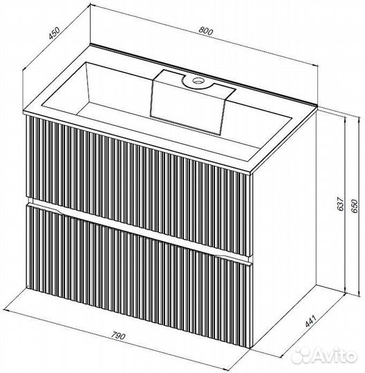 Aquanet 00313302 Тумба под раковину