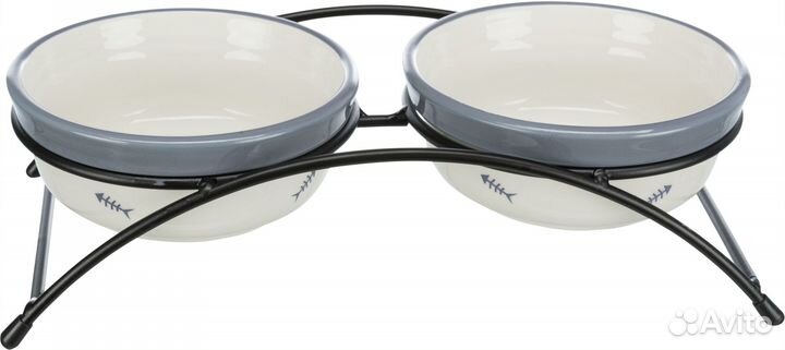 Миски керамические на подставке, 0,25 л/12 см