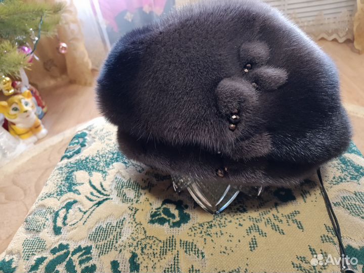 Норковая Зимняя шапка женская