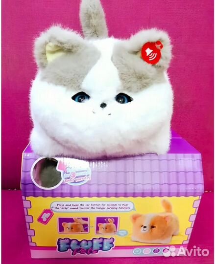 Кот интерактивный в коробке