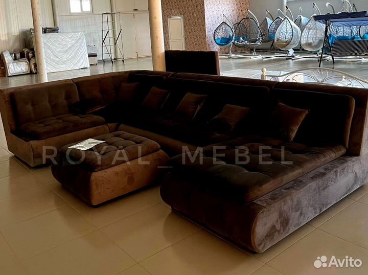 Большой п образный диван