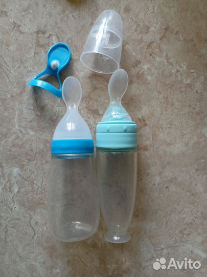 Бутылочки детские, ниблер, ложки