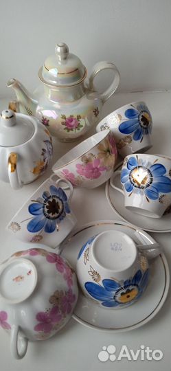 Чайные сервизы СССР и ГДР, предметы. 1960-70 годы