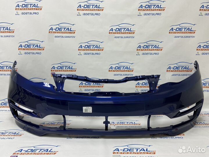 Бампер передний Kia Rio (2015-2017) Синий