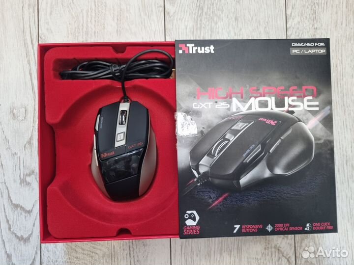 Мышь trust GXT 33 игровая новая