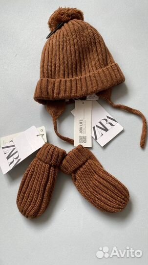 Шапки Zara H&M наборы зима осень 86 92 98 104