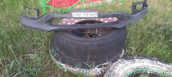 Спойлер (юбка) переднего бампера honda crv 4